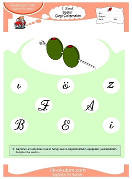 Çocuklar İçin Z Sesi Çalışma Sayfaları 